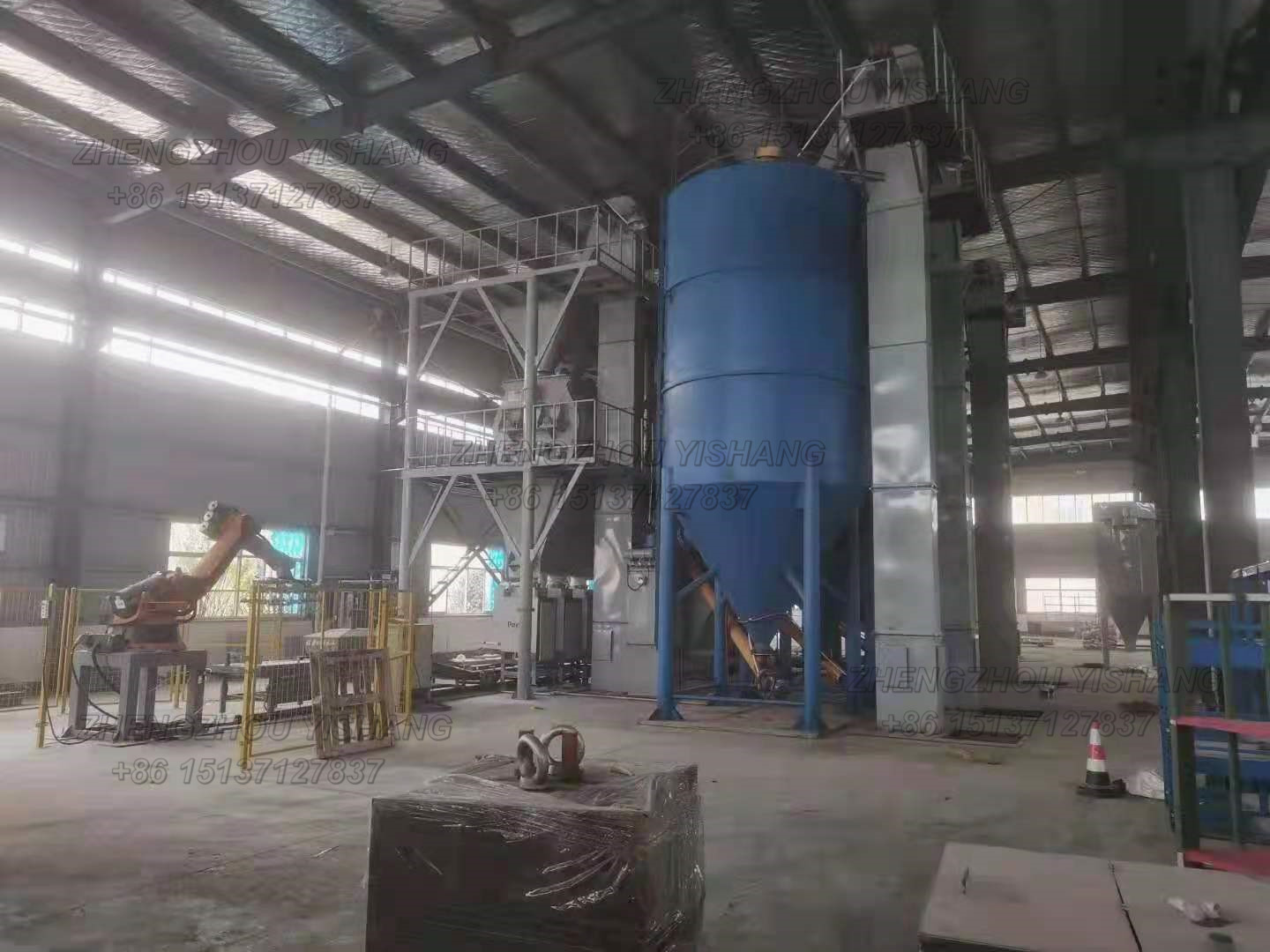 Dry mortar production line