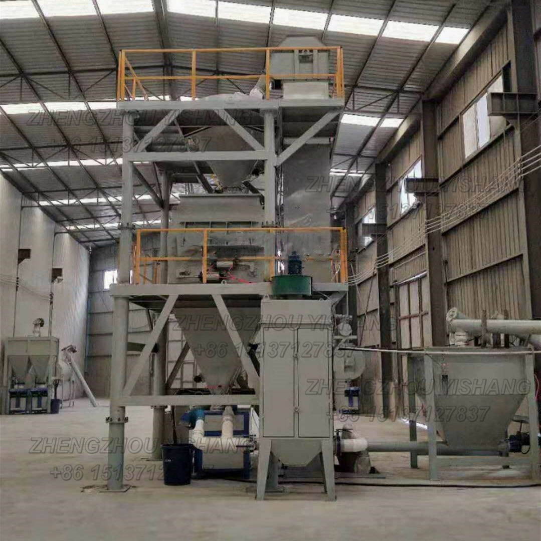 Automatic tile adhesive dry mortar production line