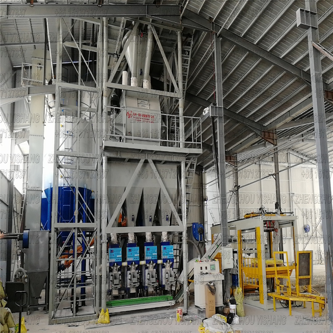 Automatic dry mortar production line