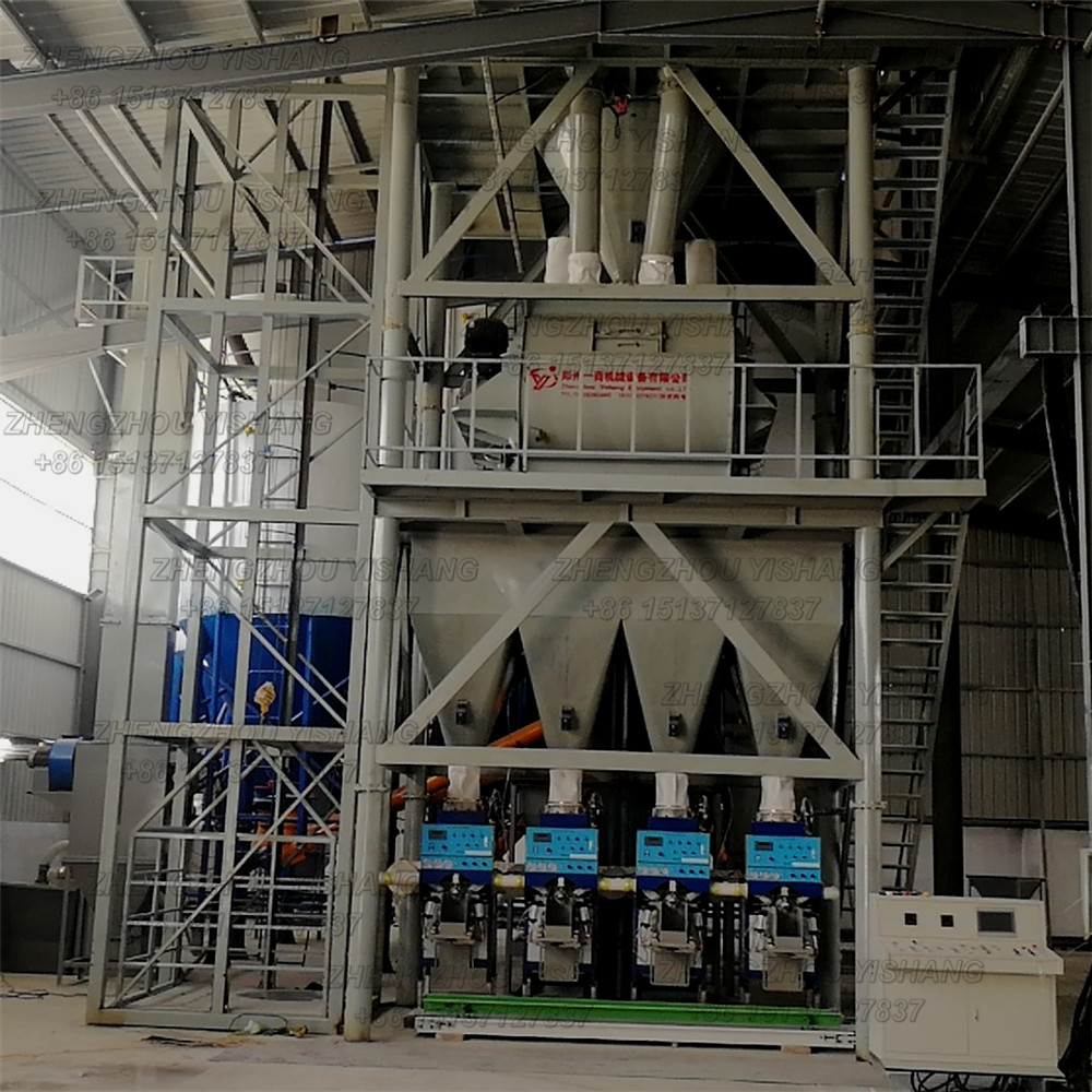 Automatic dry mortar production line