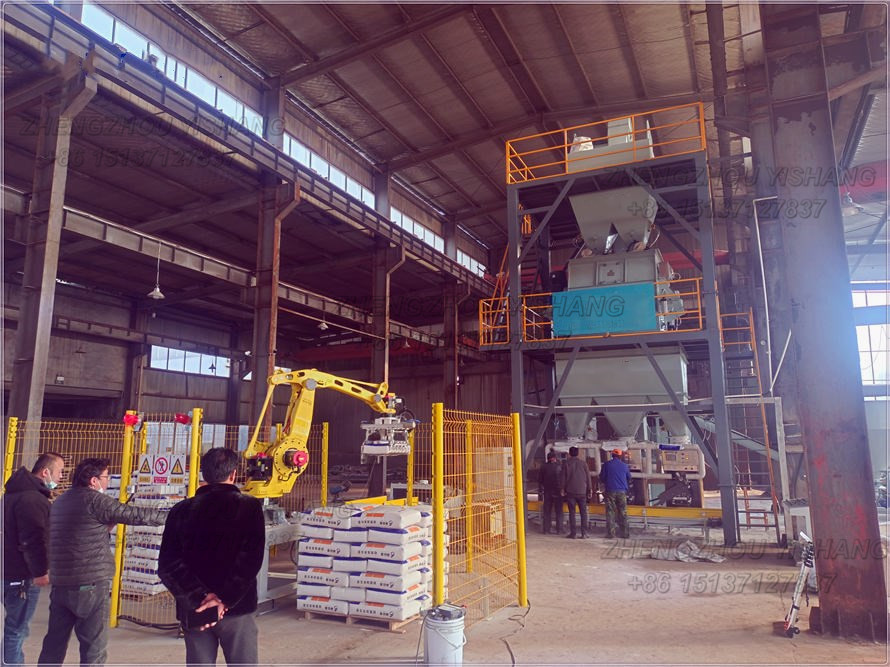 automatic plaster mortar production line 