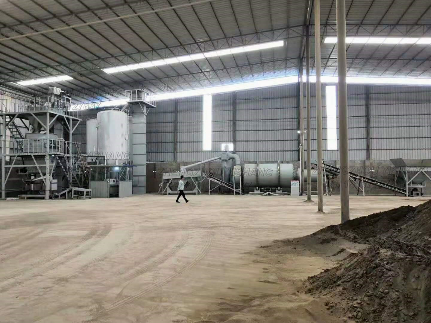 automatic dry mortar production line and sand dryer