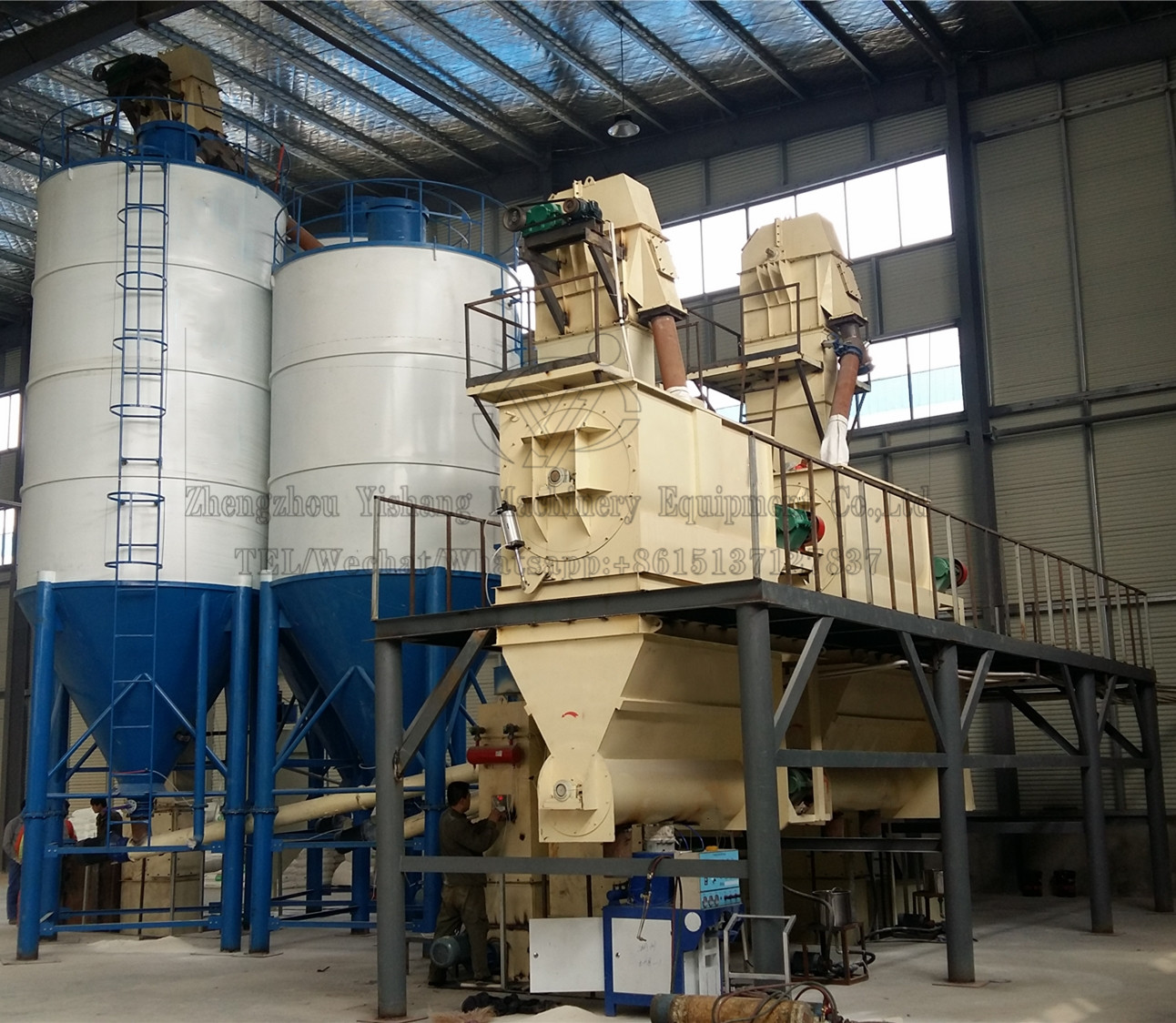 Automatic thermoplastic road marking paint production line