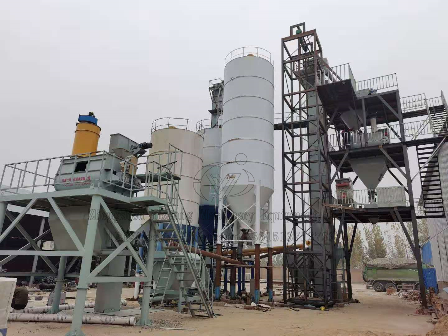 ready-mixed dry mixing mortar production line station