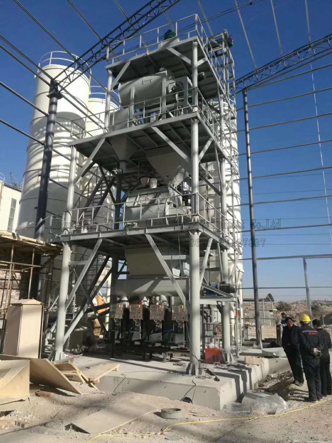 ready-mixed dry mixing mortar production line station