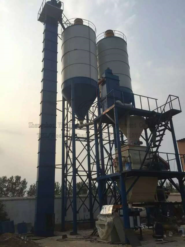 dry mixing mortar production line station