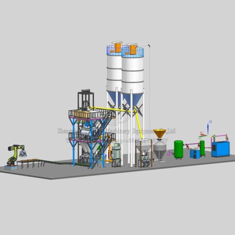 Dry mortar production line