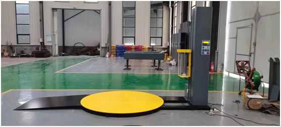 Pallet film wrapping machine