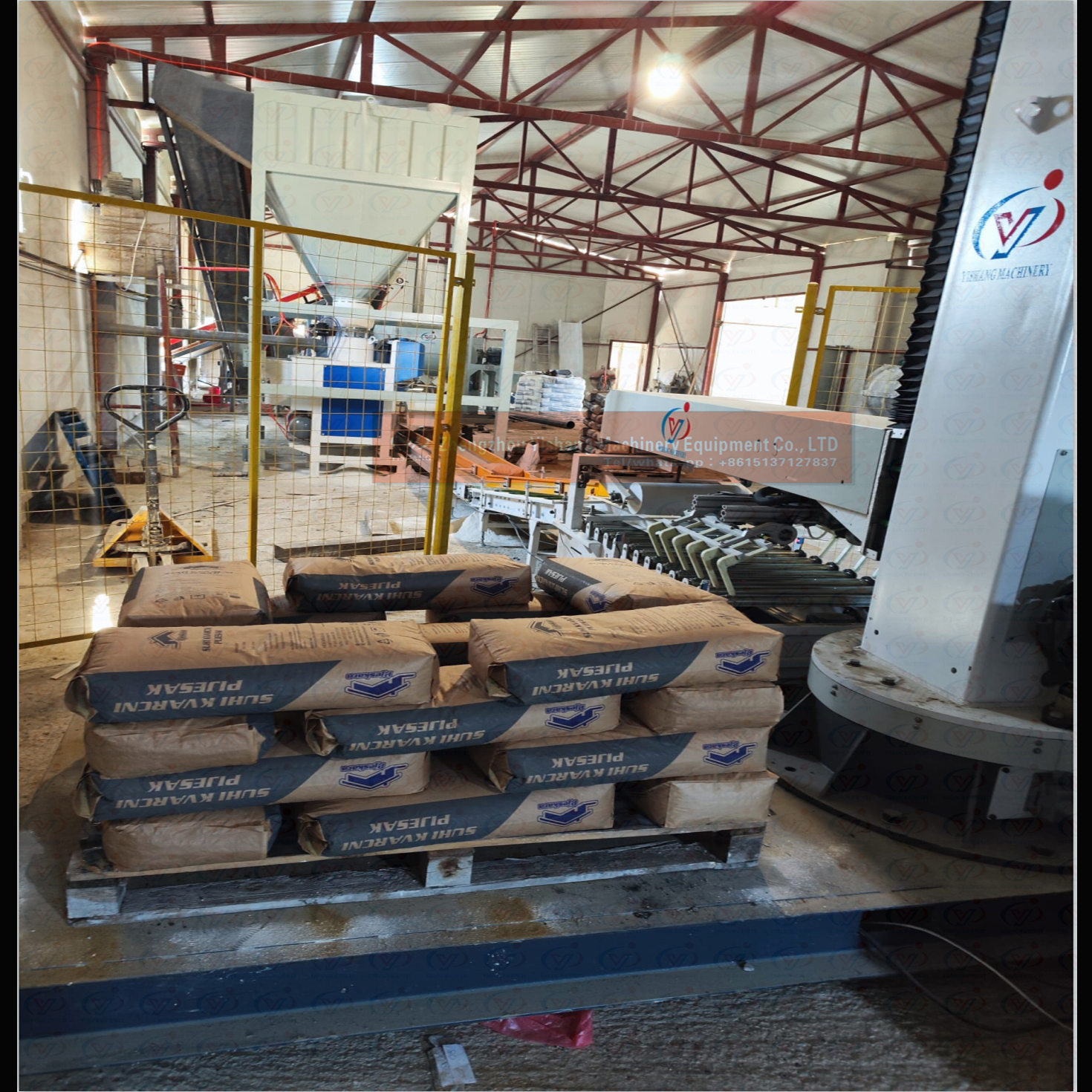 dry mortar bags palletizer