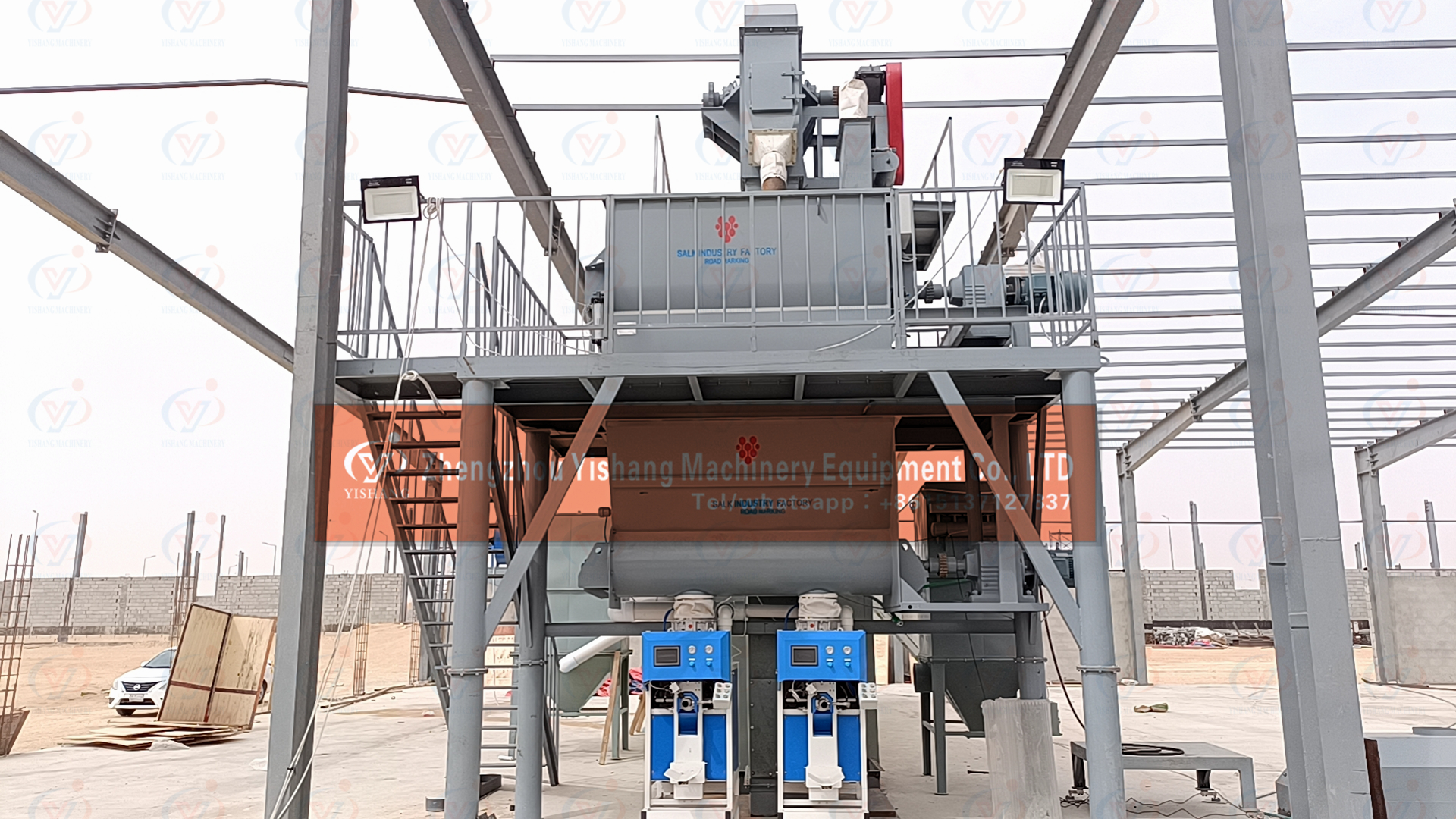 automatic thermoplastic road marking  paint plant